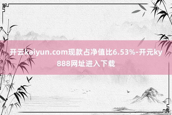 开云kaiyun.com现款占净值比6.53%-开元ky888网址进入下载