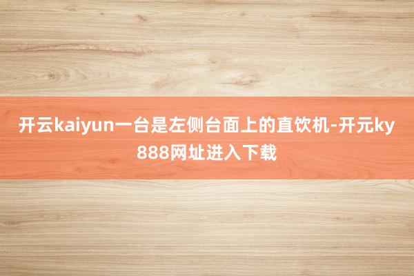 开云kaiyun一台是左侧台面上的直饮机-开元ky888网址进入下载